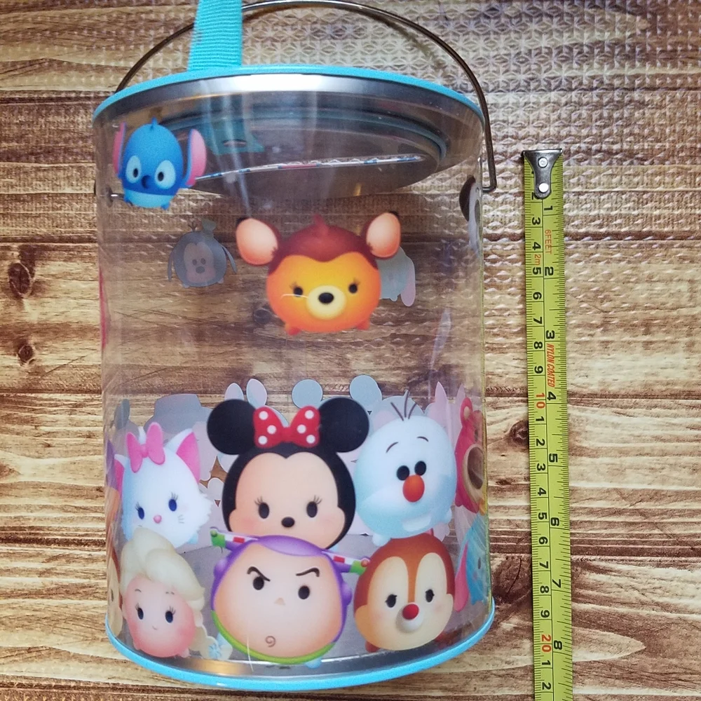 Disney Tsum Tsum Character Storage Bin Kids Toy Bucket Container Collection